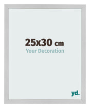 Cadre Photo 25x30cm Acier Inoxydable MDF Bologna De Face Mesure | Yourdecoration.fr