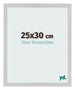 Cadre Photo 25x30cm Acier Inoxydable MDF Bologna De Face Mesure | Yourdecoration.fr