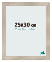 Cadre Photo 25x30cm Chene Rustique MDF Pisa De Face Mesure | Yourdecoration.fr