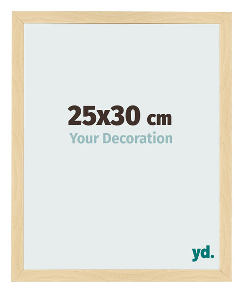 Cadre Photo 25x30cm Hêtre Décor MDF Bologna De Face Mesure | Yourdecoration.fr