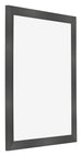 Cadre Photo 25x30cm Noir Argent Poli MDF Pisa De Face Oblique | Yourdecoration.fr