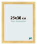 Cadre Photo 25x30cm Or Vintage MDF Pisa De Face Mesure | Yourdecoration.fr