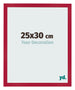 Cadre Photo 25x30cm Rouge MDF Bologna De Face Mesure | Yourdecoration.fr