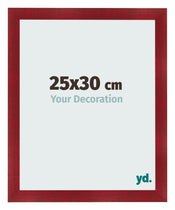 Cadre Photo 25x30cm Vin Rouge Patine MDF Pisa De Face Mesure | Yourdecoration.fr