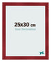Cadre Photo 25x30cm Vin Rouge Patine MDF Pisa De Face Mesure | Yourdecoration.fr