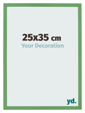 Cadre Photo 25x35 cm Vert MDF Bologna De Face Mesure | Yourdecoration.fr