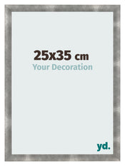 Cadre Photo 25x35cm Metal Vintage MDF Pisa De Face Mesure | Yourdecoration.fr
