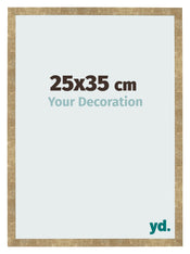 Cadre Photo 25x35cm Or Antique MDF Bologna De Face Mesure | Yourdecoration.fr