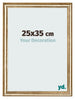 Cadre Photo 25x35cm Or Antique MDF Lazio De Face Mesure | Yourdecoration.fr