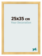 Cadre Photo 25x35cm Or Vintage MDF Pisa De Face Mesure | Yourdecoration.fr