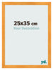 Cadre Photo 25x35cm Orange MDF Pisa De Face Mesure | Yourdecoration.fr