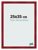 Cadre Photo 25x35cm Vin Rouge Patine MDF Pisa De Face Mesure | Yourdecoration.fr