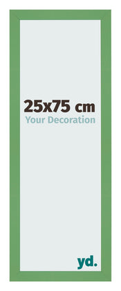 Cadre Photo 25x75 cm Vert MDF Bologna De Face Mesure | Yourdecoration.fr