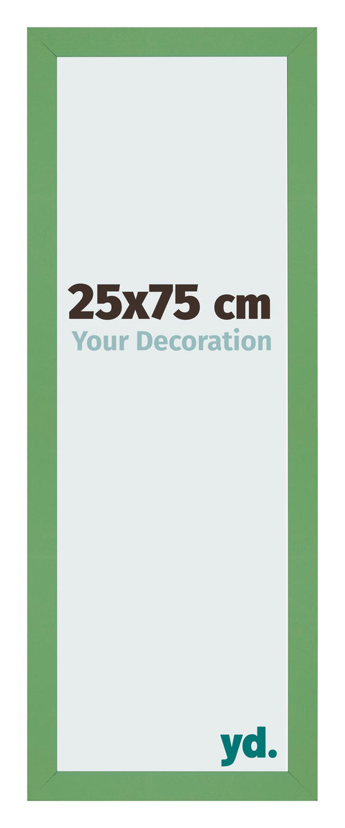 Cadre Photo 25x75 cm Vert MDF Bologna De Face Mesure | Yourdecoration.fr