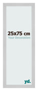 Cadre Photo 25x75cm Acier Inoxydable MDF Bologna De Face Mesure | Yourdecoration.fr