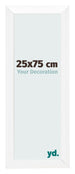 Cadre Photo 25x75cm Blanc Vintage MDF Pisa De Face Mesure | Yourdecoration.fr