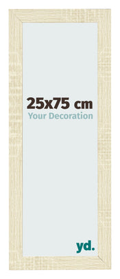 Cadre Photo 25x75cm Chene Sonoma MDF Pisa De Face Mesure | Yourdecoration.fr