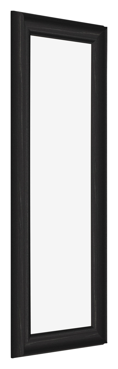 Cadre Photo 25x75cm Noir Grain de Bois MDF Lazio De Face Oblique | Yourdecoration.fr