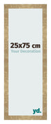 Cadre Photo 25x75cm Or Antique MDF Bologna De Face Mesure | Yourdecoration.fr