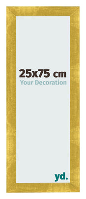 Cadre Photo 25x75cm Or Vintage MDF Pisa De Face Mesure | Yourdecoration.fr