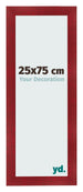 Cadre Photo 25x75cm Vin Rouge Patine MDF Pisa De Face Mesure | Yourdecoration.fr