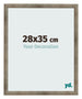 Cadre Photo 28x35 cm Metal Vintage MDF Bologna De Face Mesure | Yourdecoration.fr