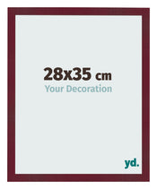 Cadre Photo 28x35 cm Vin Rouge Patine MDF Bologna De Face Mesure | Yourdecoration.fr