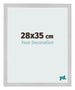 Cadre Photo 28x35cm Acier Inoxydable MDF Bologna De Face Mesure | Yourdecoration.fr