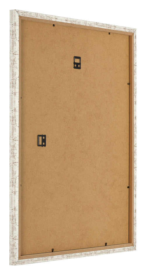 Cadre Photo 28x35cm Blanc Vintage MDF Bologna Arriere Oblique | Yourdecoration.fr
