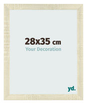 Cadre Photo 28x35cm Chene Sonoma MDF Pisa De Face Mesure | Yourdecoration.fr
