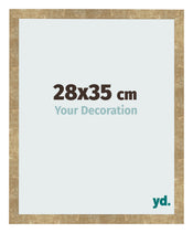 Cadre Photo 28x35cm Or Antique MDF Bologna De Face Mesure | Yourdecoration.fr