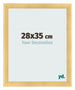Cadre Photo 28x35cm Or Vintage MDF Pisa De Face Mesure | Yourdecoration.fr