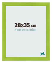Cadre Photo 28x35cm Vert MDF Pisa De Face Mesure | Yourdecoration.fr