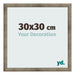 Cadre Photo 30x30 cm Metal Vintage MDF Bologna De Face Mesure | Yourdecoration.fr
