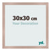 Cadre Photo 30x30 cm Rose Ancien MDF Bologna De Face Mesure | Yourdecoration.fr