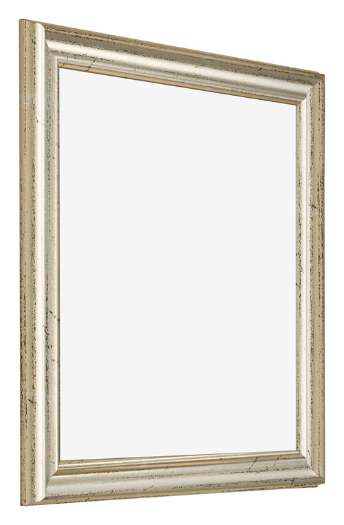 Cadre Photo 30x30cm Brillance Metallique MDF Lazio De Face Oblique | Yourdecoration.fr
