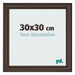 Cadre Photo 30x30cm Chene Fonce MDF Lazio De Face Mesure | Yourdecoration.fr