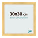 Cadre Photo 30x30cm Or Vintage MDF Pisa De Face Mesure | Yourdecoration.fr