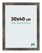 Cadre Photo 30x40 cm Metal Oxyde MDF Bologna De Face Mesure | Yourdecoration.fr