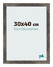Cadre Photo 30x40 cm Metal Oxyde MDF Bologna De Face Mesure | Yourdecoration.fr