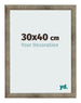 Cadre Photo 30x40 cm Metal Vintage MDF Bologna De Face Mesure | Yourdecoration.fr
