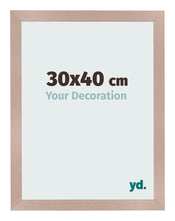 Cadre Photo 30x40 cm Rose Ancien MDF Bologna De Face Mesure | Yourdecoration.fr