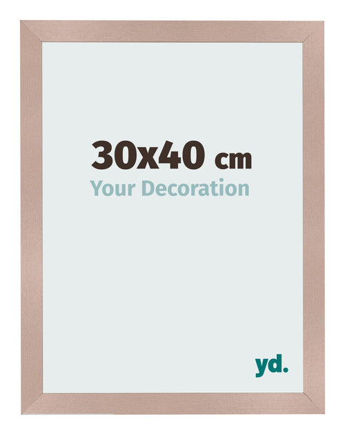 Cadre Photo 30x40 cm Rose Ancien MDF Bologna De Face Mesure | Yourdecoration.fr