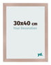 Cadre Photo 30x40 cm Rose Ancien MDF Bologna De Face Mesure | Yourdecoration.fr