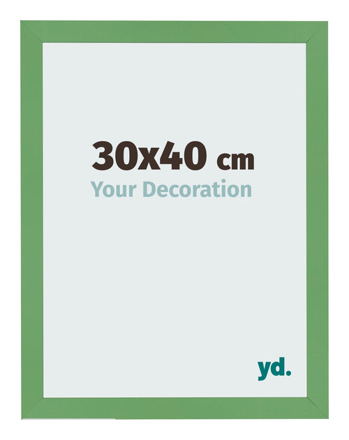 Cadre Photo 30x40 cm Vert MDF Bologna De Face Mesure | Yourdecoration.fr