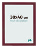 Cadre Photo 30x40 cm Vin Rouge Patine MDF Bologna De Face Mesure | Yourdecoration.fr