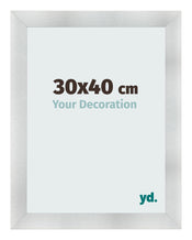 Cadre Photo 30x40cm Aluminium Brosse MDF Pisa De Face Mesure | Yourdecoration.fr