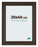 Cadre Photo 30x40cm Chene Fonce MDF Lazio De Face Mesure | Yourdecoration.fr