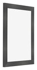 Cadre Photo 30x40cm Noir Argent Poli MDF Pisa De Face Oblique | Yourdecoration.fr