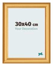 Cadre Photo 30x40cm Or Mat MDF Lazio De Face Mesure | Yourdecoration.fr